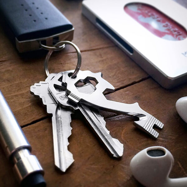20-in-1 Stainless Steel EDC Key Ring Multi Tool