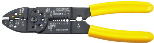 Electricians Multi-Tool: Wire Crimper, Stripper for Terminals & Cables