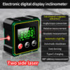 Magnetic Digital Angle Finder With Electronic Laser