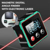 Magnetic Digital Angle Finder With Electronic Laser