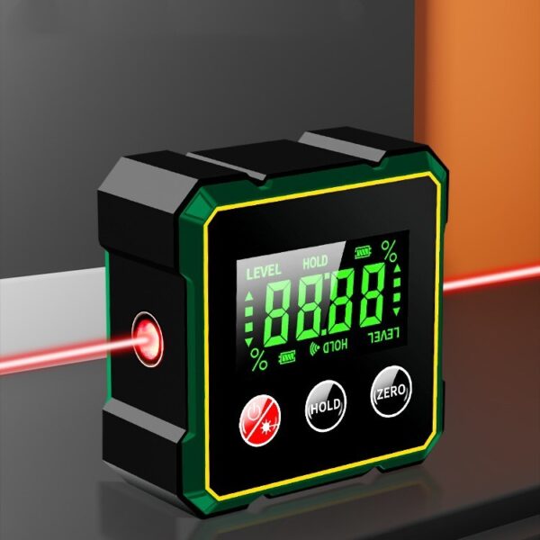 Magnetic Digital Angle Finder With Electronic Laser