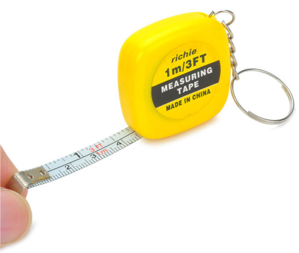 1M Mini Keychain Measuring Tape