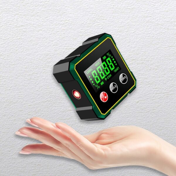 Magnetic Digital Angle Finder With Electronic Laser