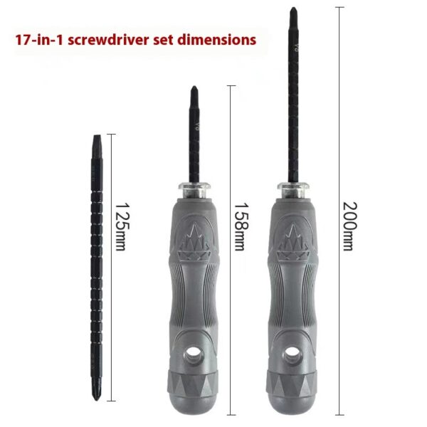 Multifunctional 17-in-1 Magnetic Screwdriver Set