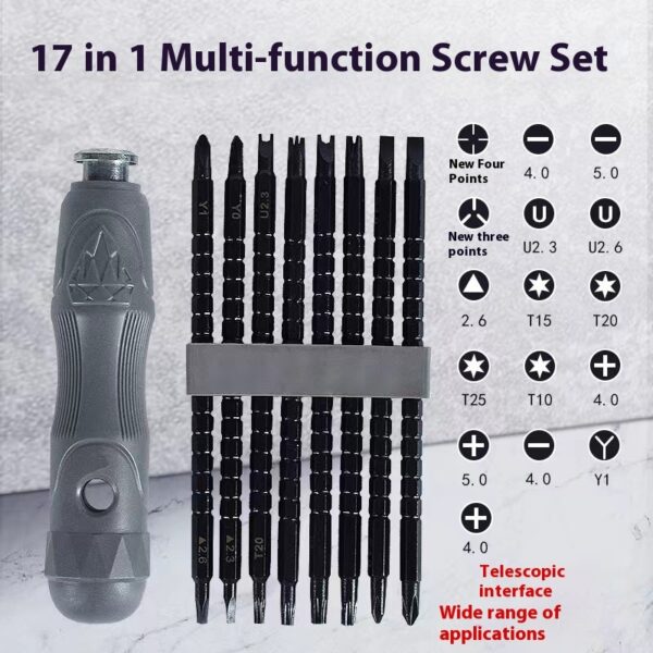 Multifunctional 17-in-1 Magnetic Screwdriver Set